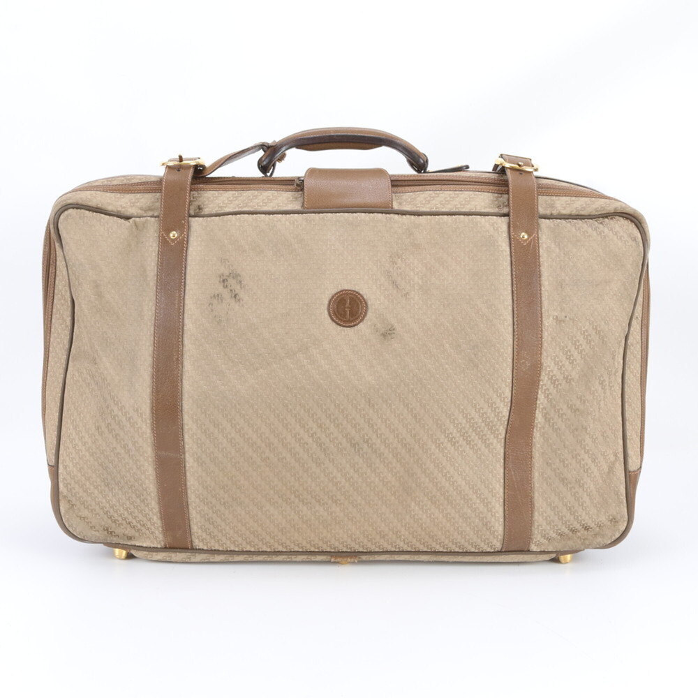 Vintage Gucci Leather Boston Handbag Tote Bag Travel Brown Men's